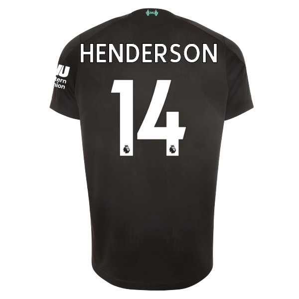 Camiseta Liverpool NO.14 Henderson Tercera equipo 2019-20 Negro